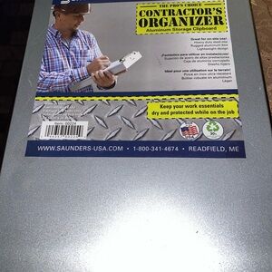 Silver Aluminum Storage Clipboard